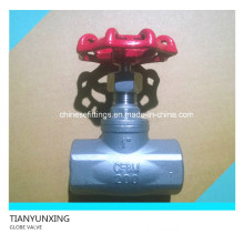 Dn25 Wog200 Ss316 Female NPT Threaded Globe Valve